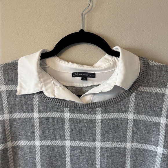 Adrianna Papell Sweater Vest Blouse - Picture 3 of 6